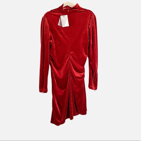 A.L.C. Marcel Sumac Ruched Dress Size 12 NWT - Picture 7 of 7